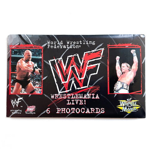 WWF Wrestlemania Live! Photocards Trading Cards NEW SEALED 1999 WWE Booster Pack